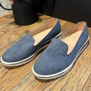 GEORGE Navy Blue Slip-On Loafers Size 8